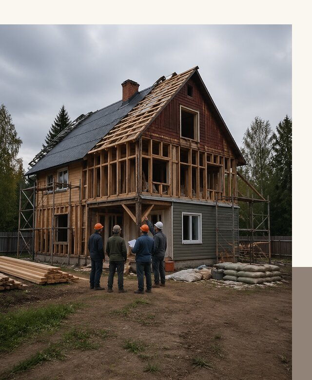 Реконструкция дачного дома в Киржаче под ключ с проектом