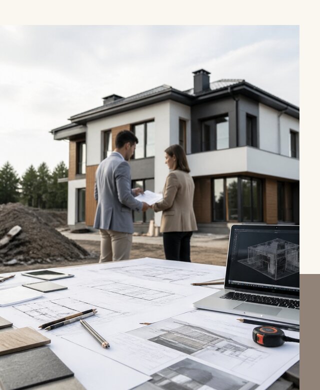 Проект двухэтажного дома 8 на 10 под ключ в Киржаче